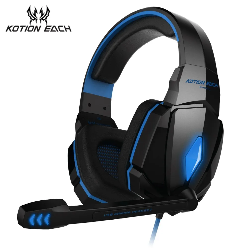 Игровые наушники KOTION G4000 Gaming Headset игра глубокий бас стерео с светодиодный
