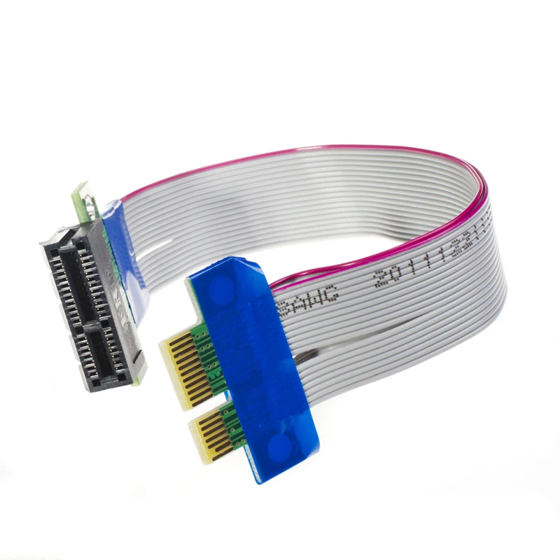 PCI Express гибкий кабель для перемещения PCIe PCI-E 1X в 1X слот Riser Card удлинитель адаптер удлинитель лента для майнинга биткоина