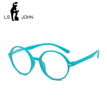 LS JOHN, Ретро стиль, круглые очки для чтения, для женщин и мужчин, TR90, оправа, прозрачные линзы, дальнозоркие очки с диоптрией+ 1,0 до+ 4,0, унисекс