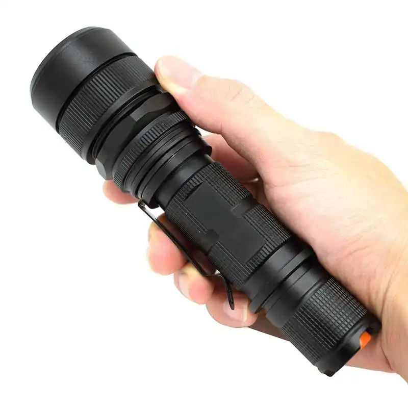 

Zoomable XM-L2 LED Flashlight 5000lm 18650 USB Rechargeable Pen Clip Light Penlight 5 Modes Super Bright Camping LED Torch Lamp