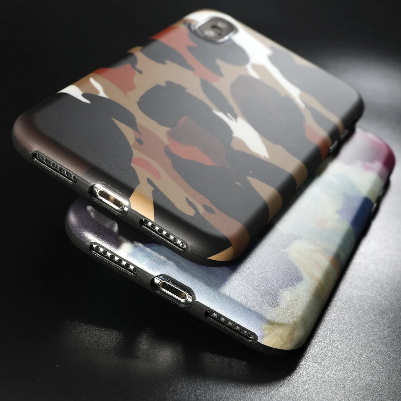 6 SoCouple Colorful Camouflage Phone Case For iphone X Xs max XR 6 6S 7 8 Plus Cute Abstract Graffiti Pattern Soft TPU Cases