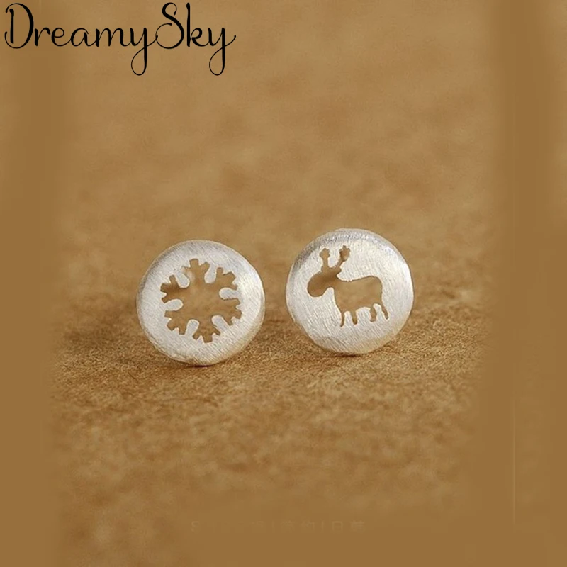 

DreamySky 100% Real 925 Sterling Silver Christmas Tree Earring For Women Fashion Statement Jewelry Pendientes joyas de plata 925