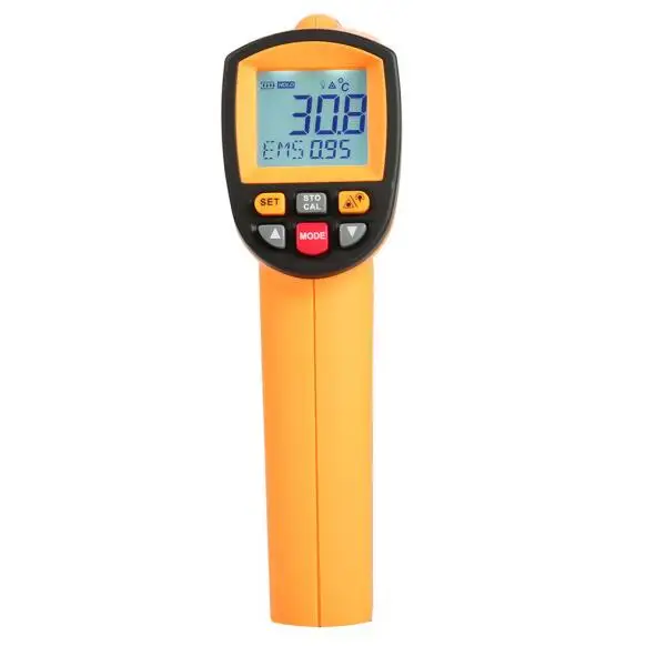 

GM1150A Non-Contact 50:1 Digital Infrared IR Thermometer Laser Temperature Gun Tester Range -18~1150 (0~2102) with LCD Backlit