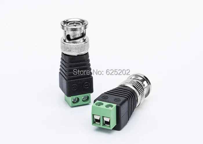 

BNC Connector for CCTV Cameras Positive and Negative Terminals 5 pieces