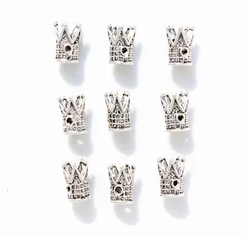

20 pcs/lot 10*5 mm Antique Metal Alloy Mini Crown Charms Pendants Jewelry Making