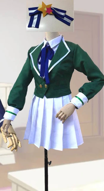 Anime Tomo Aizawa Junichirou Kubota Green Outfit School Uniform Skirt Spats  Cosplay Costume Wig Tomo-chan Is A Girl! - AliExpress