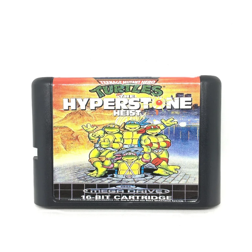 

Turtles the Hyperstone Heist 16 bit Game Card Game Cartridge for Sega Mega Drive / Genesis System Drop Shipping EUR/USA Shell