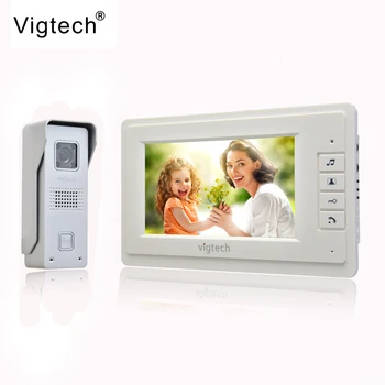 

Vigtech 7 inch LCD Color Video door phone Intercom System Weatherproof Night Vision Camera Home Security FREE SHIPPING