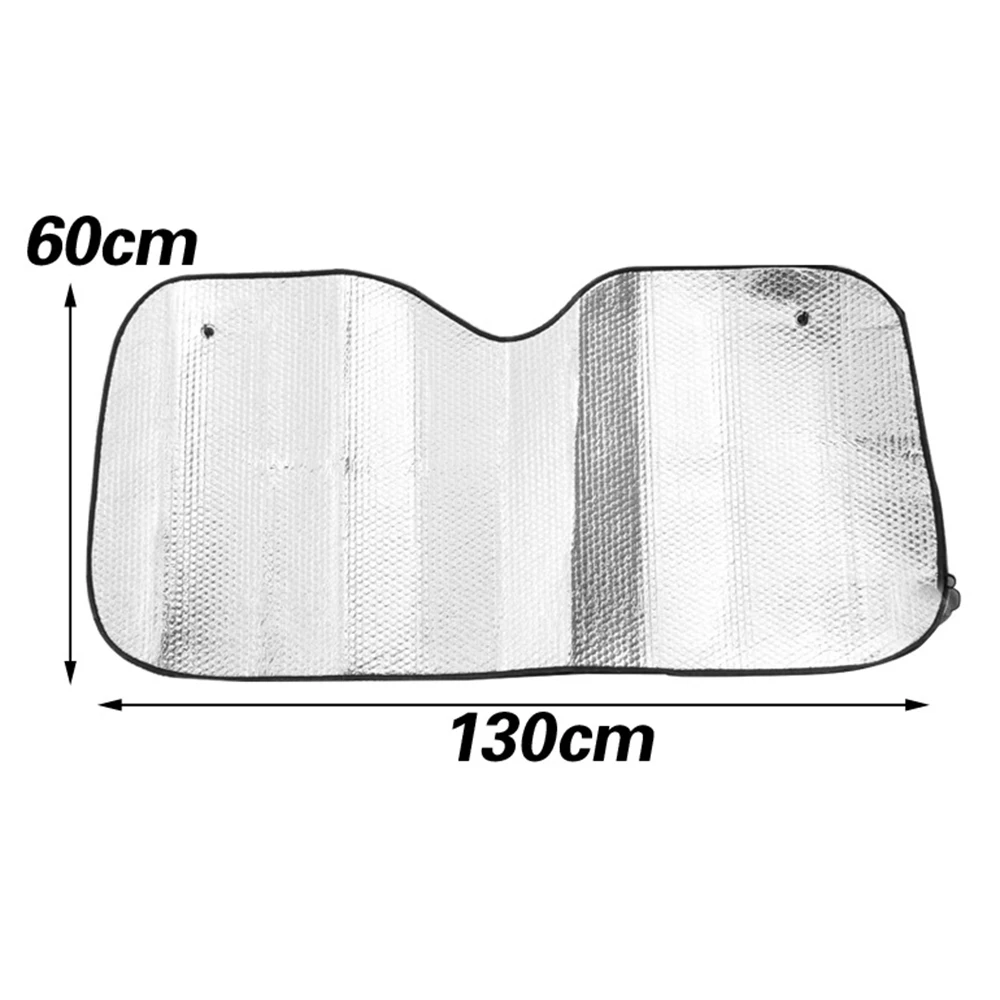 130*60 см Двусторонняя Алюминий Фольга Защита от солнца козырек автомобиля Интимные Аксессуары лобовое стекло крышки Защита от солнца Тень Блок предотвратить греться