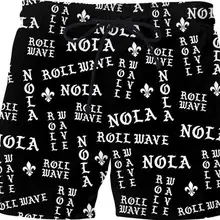 PLstar Cosmos летние мужские забавные шорты 3D ролл волна черные и белые брюки для женщин/мужские шорты Прямая поставка плюс размер S-7XL