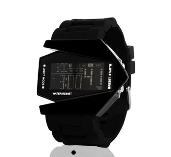 

COOL Men Watch Airplane Look Dial LED Flashlight Men Smart Sport Watch relojes para hombre heren horloge horloges mannen relojes