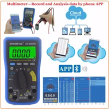 HoldPeak HP-90EPD Mobile Phone APP Auto Range multimeter Digital AC DC Voltage 4000 Counts Resistance Frequency Auto Back light
