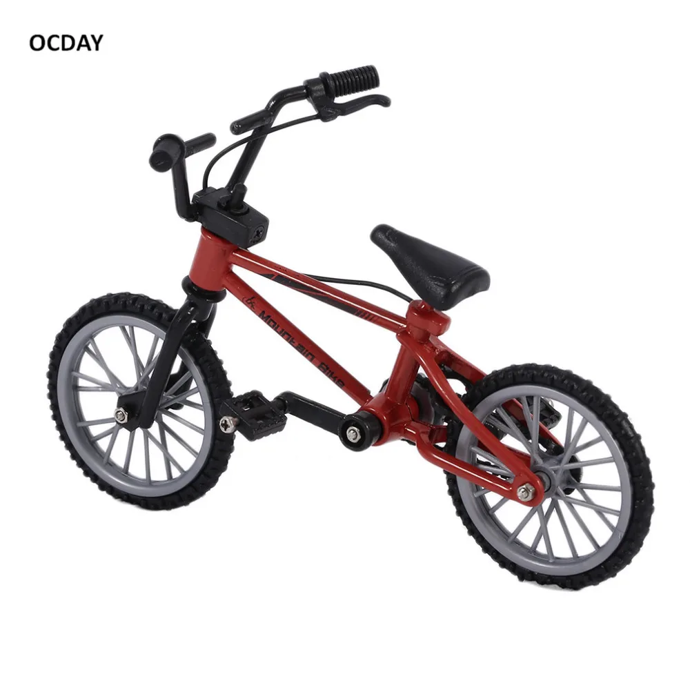 OCDAY имитация сплава палец bmx велосипед дети красный палец доска игрушечные велосипеды с тормозным канатом новинка подарок мини размер Новое поступление
