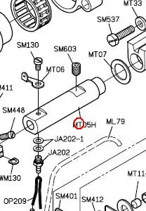 Код MT05H втулка машины служит модель C007