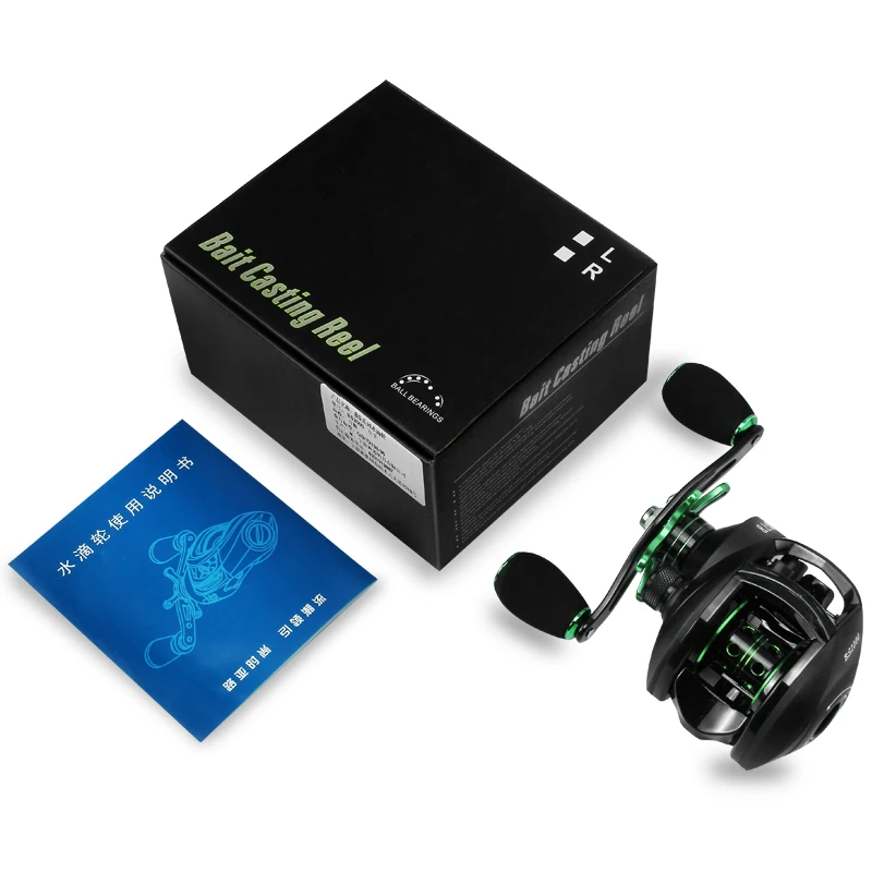 LINNHUE 2020 Baitcasting Reel 8.1:1 12+1BB Carp Fishing Reel With Magnetic Brake 8KG Max Drag Left Right Hand Casting Reels