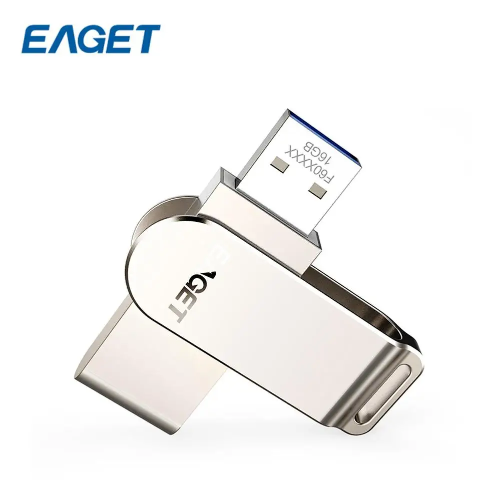 

EAGET F60 External USB 3.0 Flash Drives External Storage Mini 16GB 32GB 64GB 128GB USB Stick High Speed 3.0 USB Flash Bellek