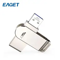 EAGET F60 Внешний USB 3,0 флэш-накопители внешних Mini 16 GB 32 ГБ, 64 ГБ и 128 ГБ USB Stick высокого Скорость 3,0 USB флеш-накопитель