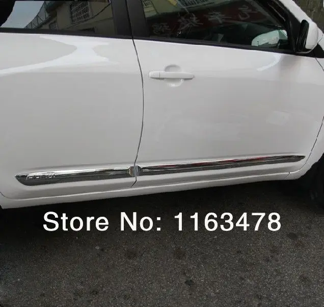 

For TOYOTA RAV4 2009-2012 ABS Chrome Side Door Body Molding Mouliding Trim new