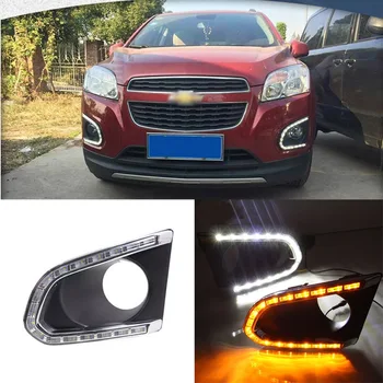 

Brand New Updated LED Daytime Running Lights DRL With Black Fog Light Cover For Chevrolet TRAX 2014-2016