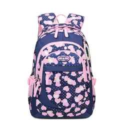 Новинка 2019 г. детские школьные рюкзаки для девочек Вышивка Бабочка Школа Рюкзак из нейлона водонепроницаемый ортопедические рюкзаки