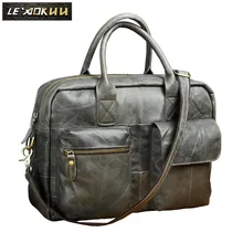 Мужской качественный кожаный деловой портфель для путешествий 1" чехол для ноутбука, Профессиональный Портфель руководителя, сумка-Органайзер B331g