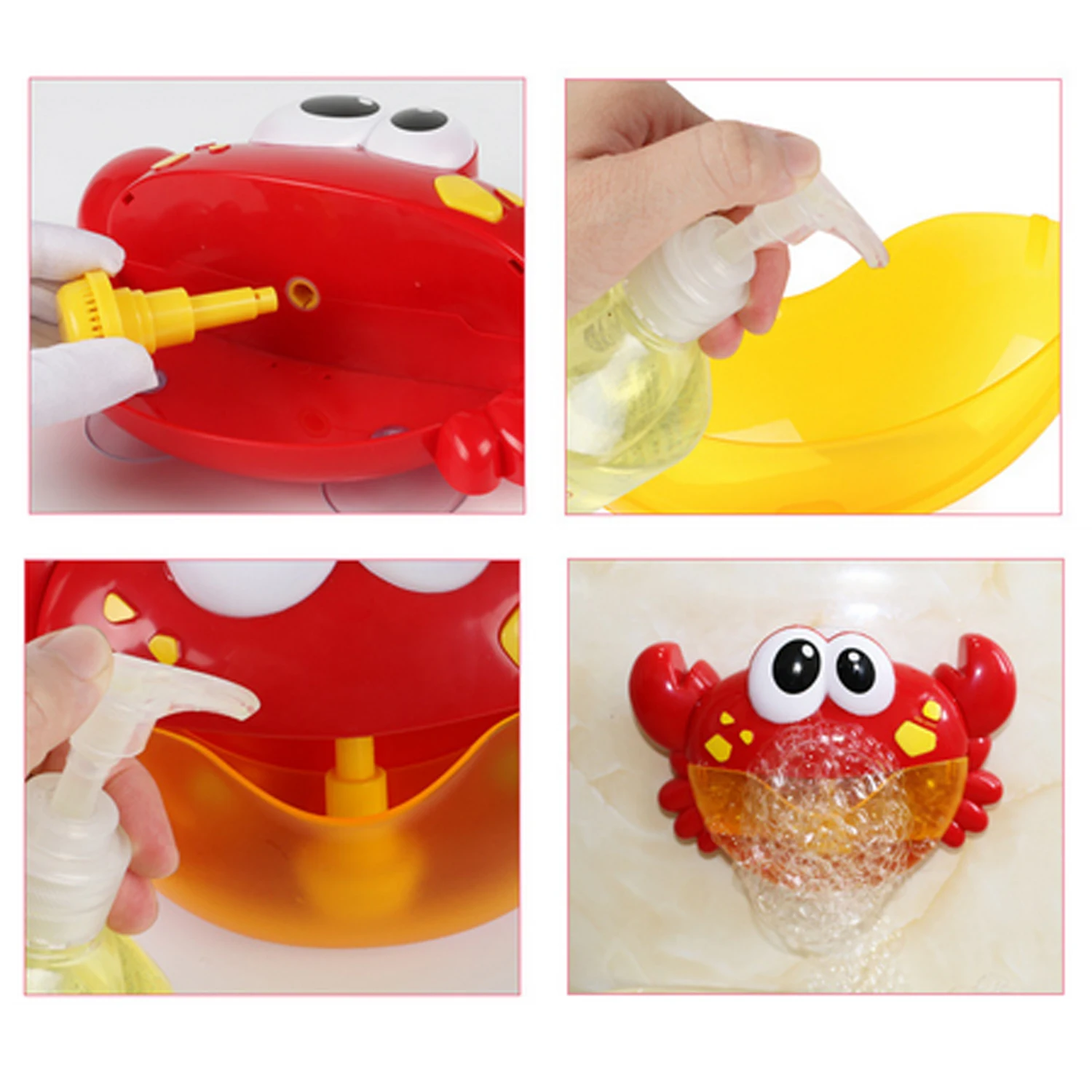 Детские игрушки для ванной Забавный мяч-пузырь крабы музыка Автоматическое устройство для мыльных пузырей машины устройство для мыльных