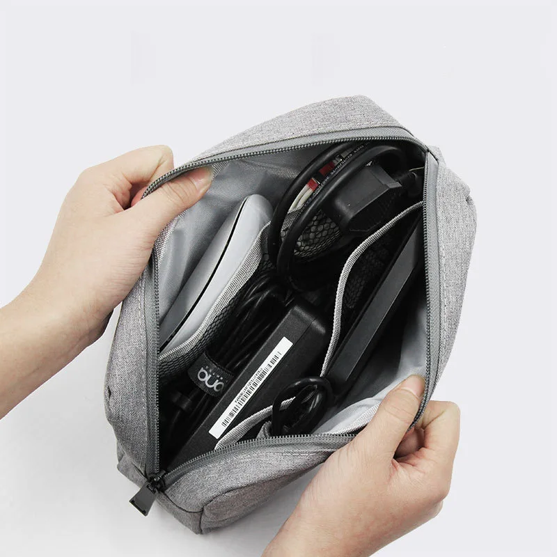 

Laptop Accessories Storage Bag Travel Electronics Accessories Organizer Pouch for HDD Data Cable Adapter Mouse Digital Gadgets