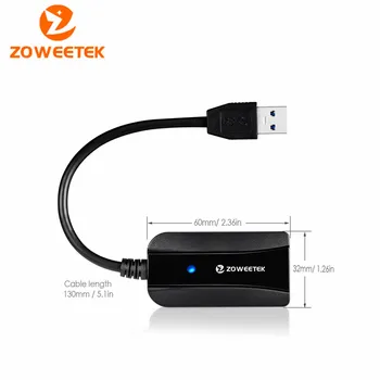 

Zoweetek ZW-CR02 4 in 1 USB 3.0 Smart Card Reader Flash Multi Memory Card Reader for TF / SD / MS / CF 4 Card Read
