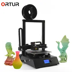 Ortur-4 резюме печать 3d металлический принтер 12864 большой экран Impressora 3d 9 точка Горячая кровать автоматическое выравнивание DIY 3d принтер 16 Гб