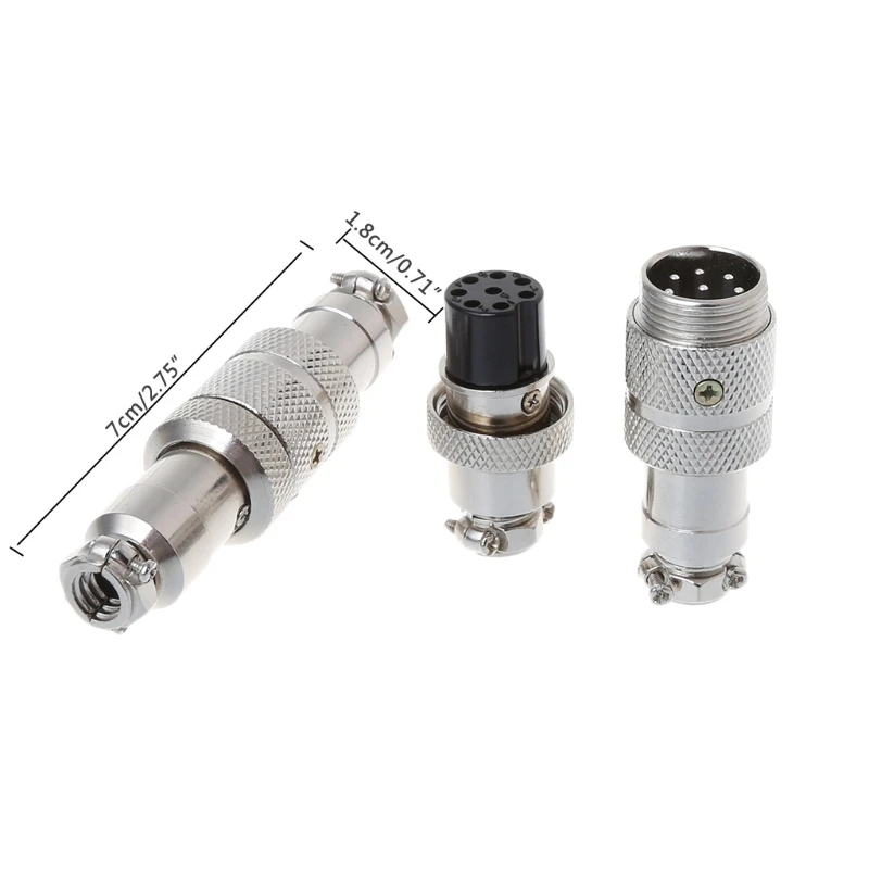 

Gx16 Butting Aviation Male Connector Female Plug 2/3/4/5/6/7/8 Pin