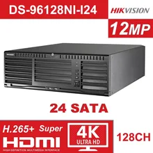 Hikvision Super 4 K 128CH NVR DS-96128NI-I24 128 канальный NVR с 24 интерфейсом SATA 2 выхода HDMI до 12 мегапикселей записи