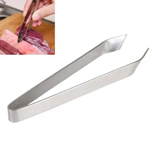 New Stainless Steel Fish Bone Remover Pincer Puller Tweezer Tongs Pick