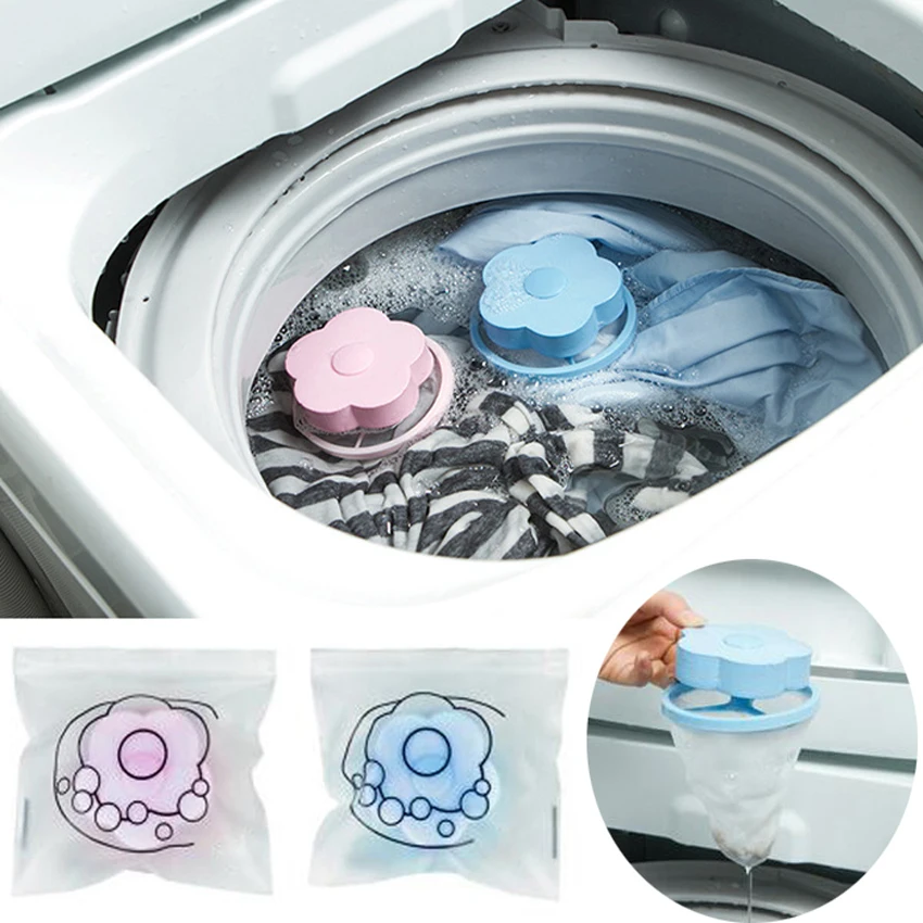 

Floating Pet Fur Catcher Reusable Hair Remover Tool for Washing Machine DC156