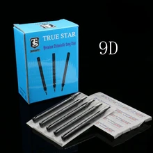 50 шт. 9D наконечники для тату True Star черные длинные одноразовые наконечники 108 мм иглы-наконечники для мужчин;