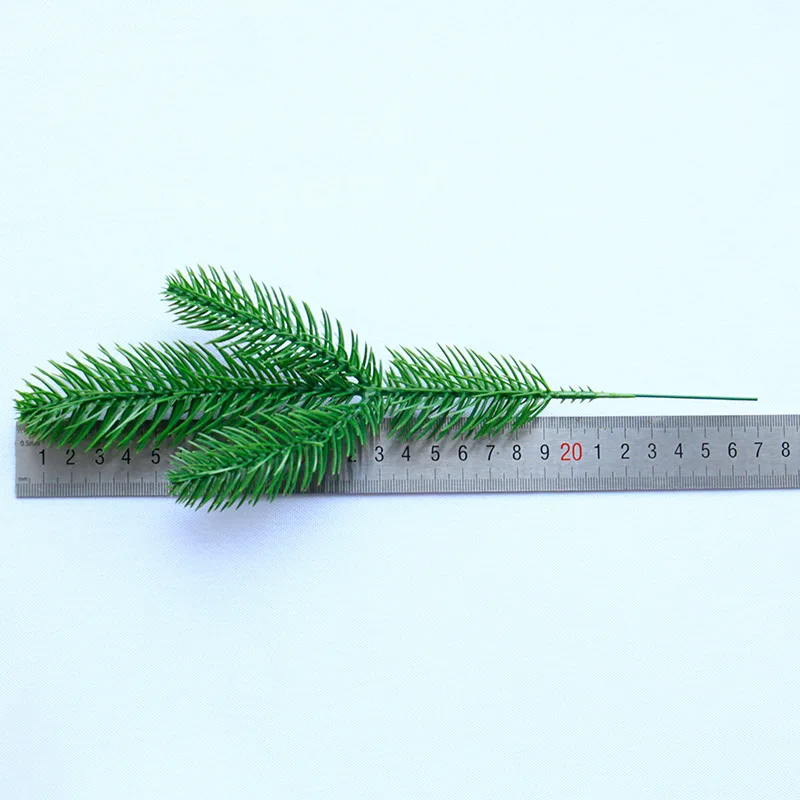 Искусственные сосновые иголки искусственные растения ветки искусственные цветы для украшения рождественской елки аксессуары для DIY