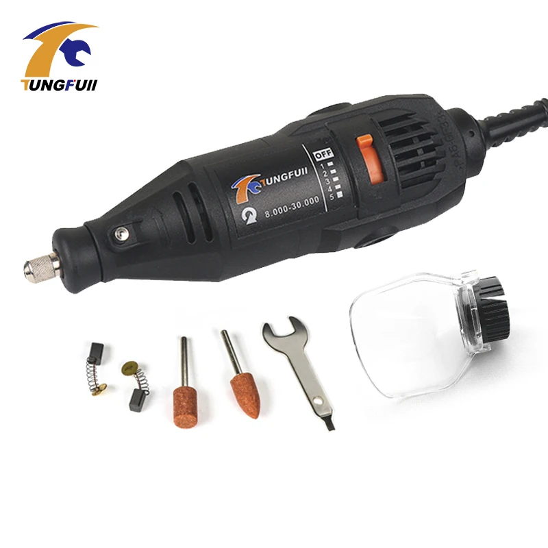 TUNGFULL DREMEL Мини дрель DIY Мясорубки электрические гравер стороны сверлильный станок
