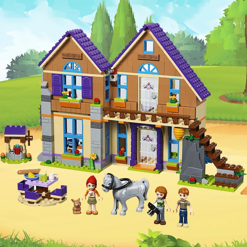 

Heartlake City Girl the mia's Villa Cottage Friendship Tree House Compatible Legoness Friends Building Blocks Brick Children Toy