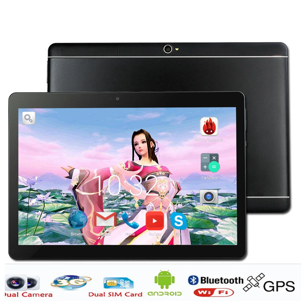 

Metal Shell 10 inch Tablet PC 3G wifi Phone Call Android Tablet 10" 8 Cores 1280X800 IPS Kids Gift Tablets 10