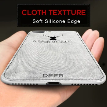 

ADKO Cloth Case For iPhone 7 8 plus Case Ultra Thin Soft TPU Edge shockproof Business Style Phone Cover For iPhone 7 8 Case New