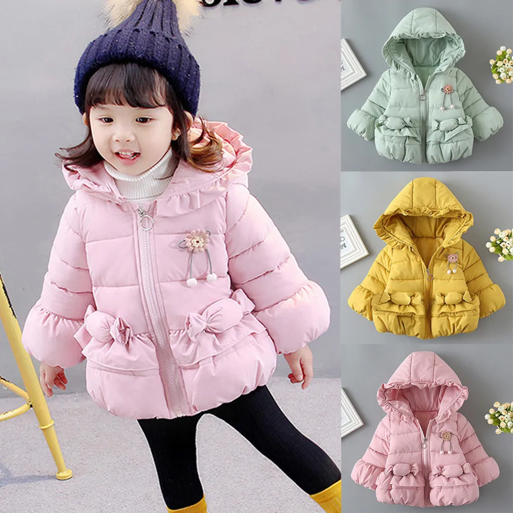 Autumn/winter children's candy warm cotton coat Baby Toddler Girls