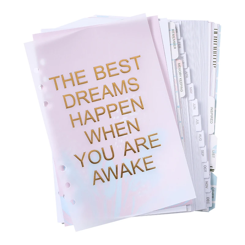 Lovedoki 2018 заполняемый Планер для Filofax блокнот Dokibook внутренний дневник с 6