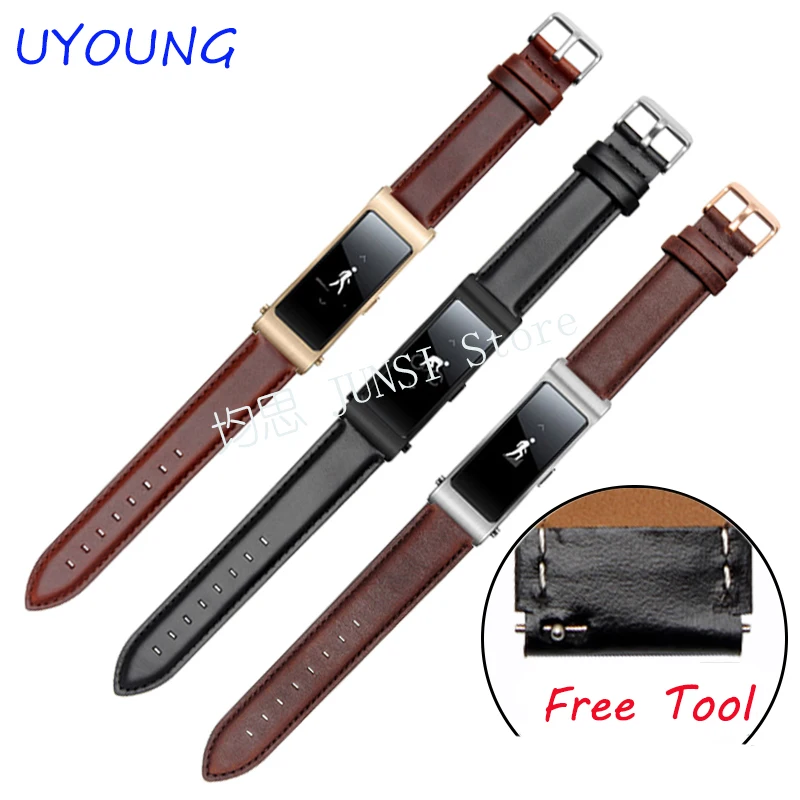 Buy For Huawei B2 B3 Quality Genuine Leather Watch