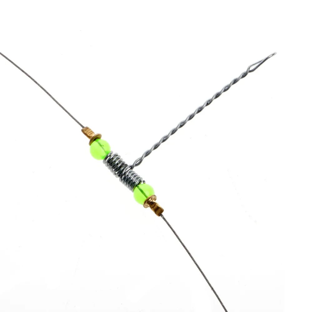 Anti-Winding 6 Swivel String Fishing Hook Steel Rigs Wire Leader Hooks High Quality Steel Fishhooks