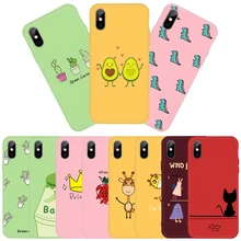 Мягкий матовый чехол из ТПУ с узором для iPhone 11 Pro, 6, 6 S, 7, 8 Plus, X, 5, 5S, SE, XS, Max, XR, милая задняя крышка с мультяшным сердечком для iPhone 11