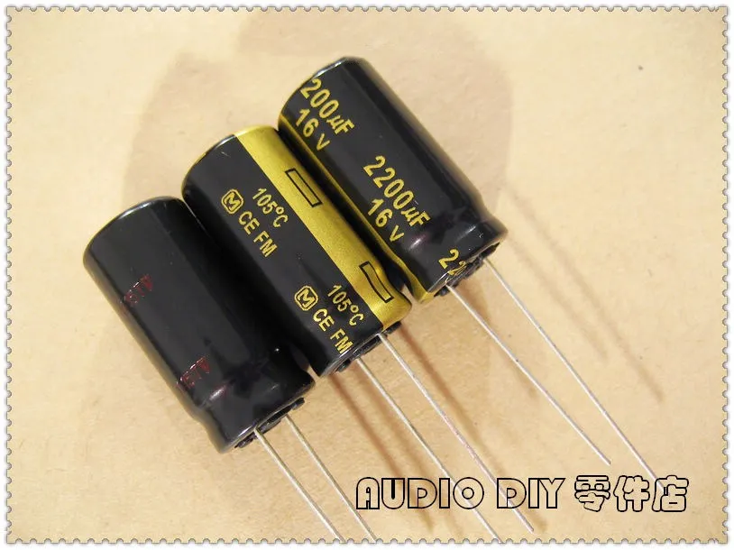 

10PCS/50PCS FM Series 2200uF 16V 16v2200uf ultra low internal resistance capacitor
