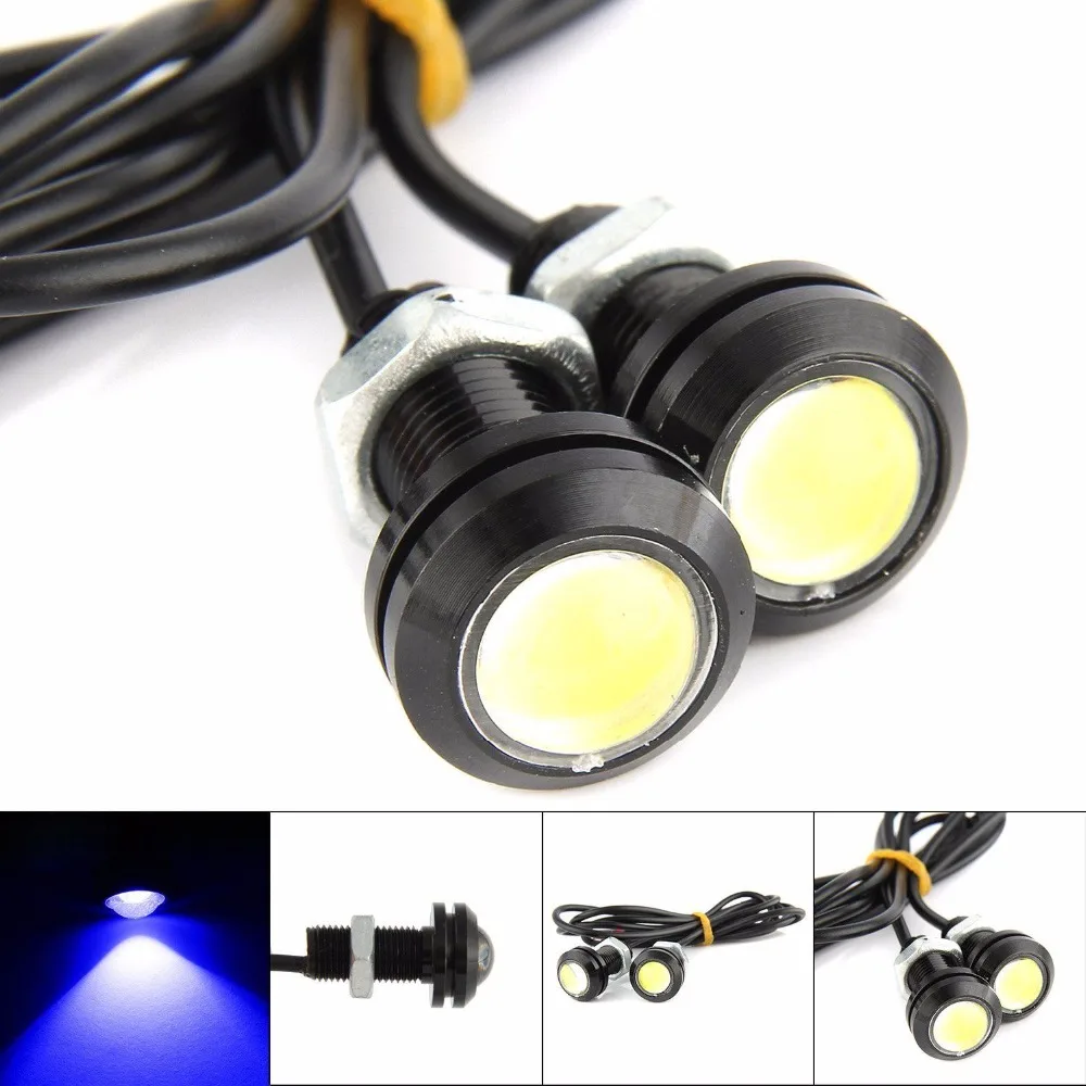 2X DC 12V 24V 9W Eagle Eye LED Daytime Running DRL Backup Light Car