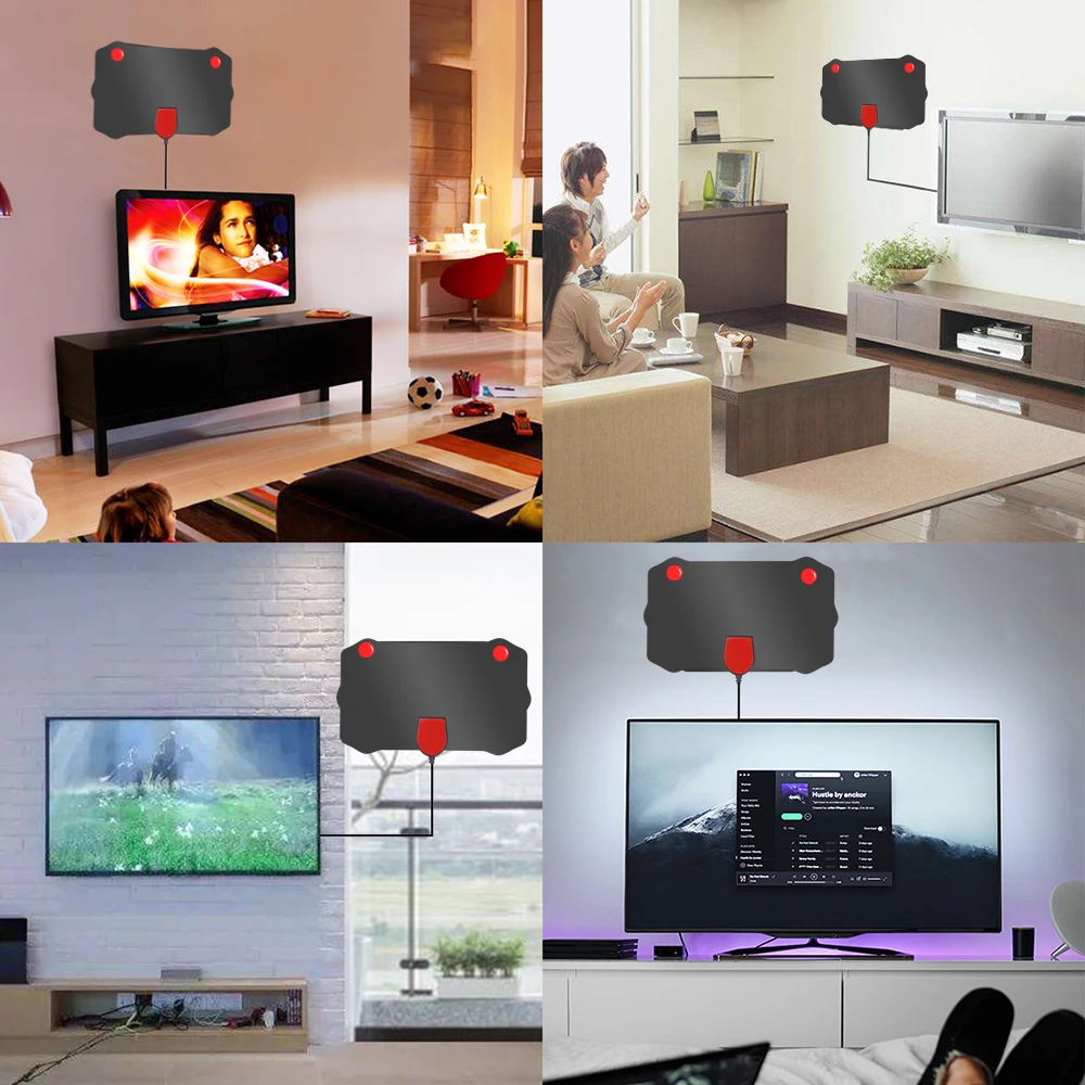 Kebidumei HD 1080P комнатная цифровая ТВ Антенна телевизионная антена с антенна DVB T/T2 DVBT2