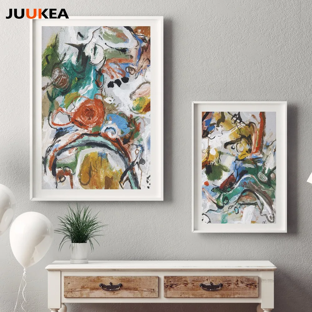 

Abstract Hipsters Graffiti Oil Painting Art Canvas Print Painting Posters, Wall Pictures For Living Room Home Decor No Frame