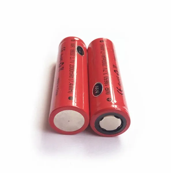 Высокая дренажная IMR 18650 2000mah 3 7 V 7.4WH перезаряжаемые динамические литий ионные