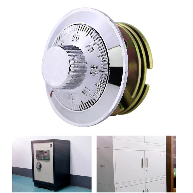 

Safe Cabinet Door Lock Keyless Chrome Plated Mechanical Combination Locks for Home Office AI88